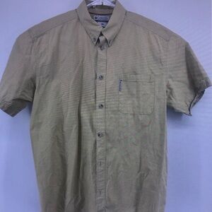 Columbia Men’s Short-Sleeve Button-Down Shirt in Olive Green